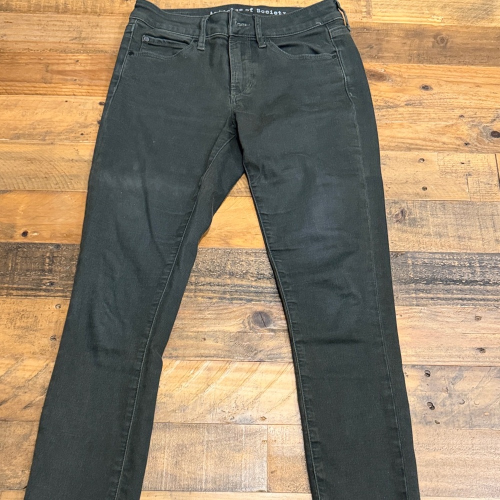 Women’s dark army green jeans